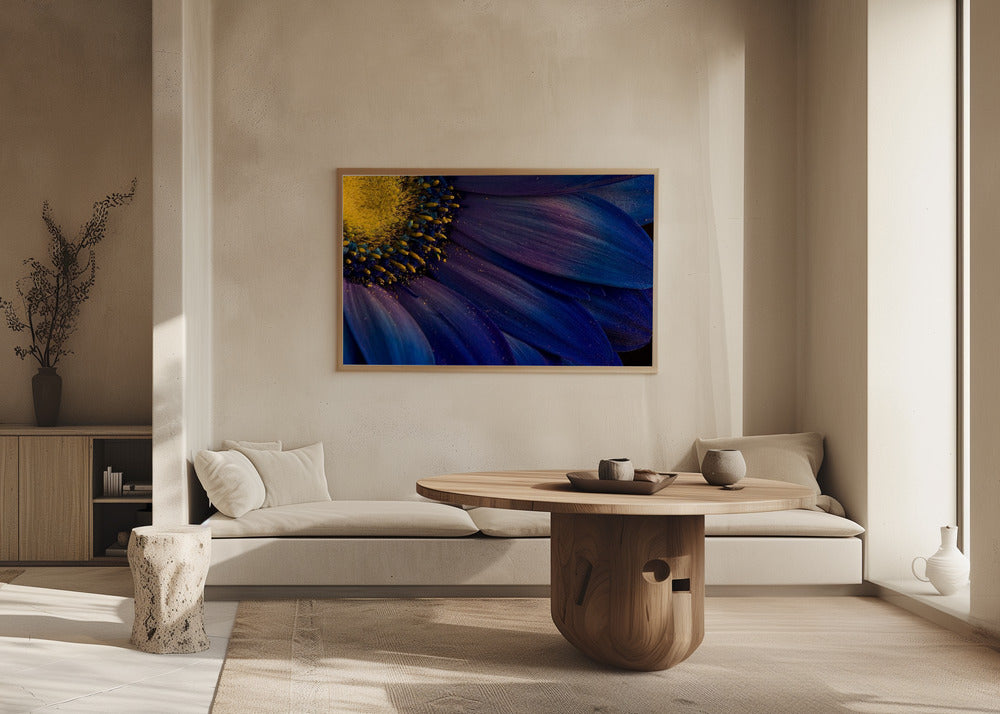 Blaue Strahlen | Poster - Kunstdruck