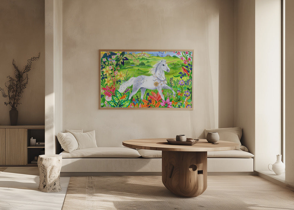 Majestic White Horse | Poster