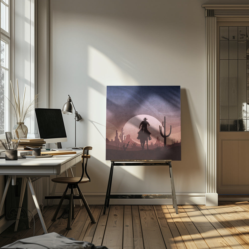Cowboy Sunset | Canvas
