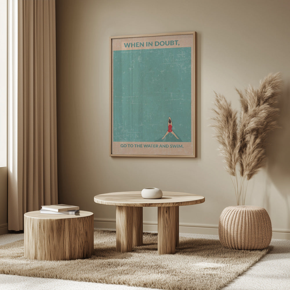 Öppet vatten standard väggkonst | Poster