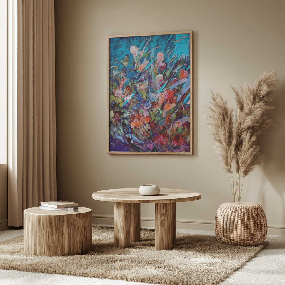 Utbrott av blommande ljus | Poster