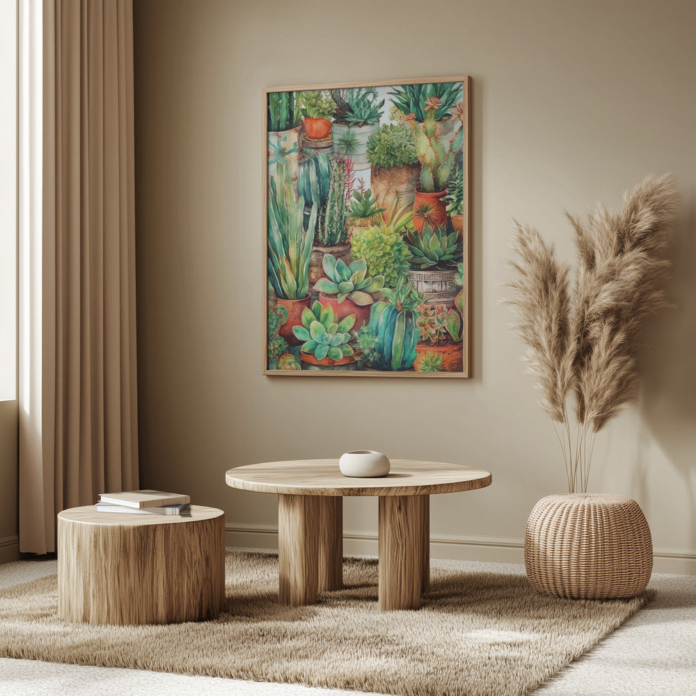 Succulents and cactus 13 POTTED FLORALS | Poster