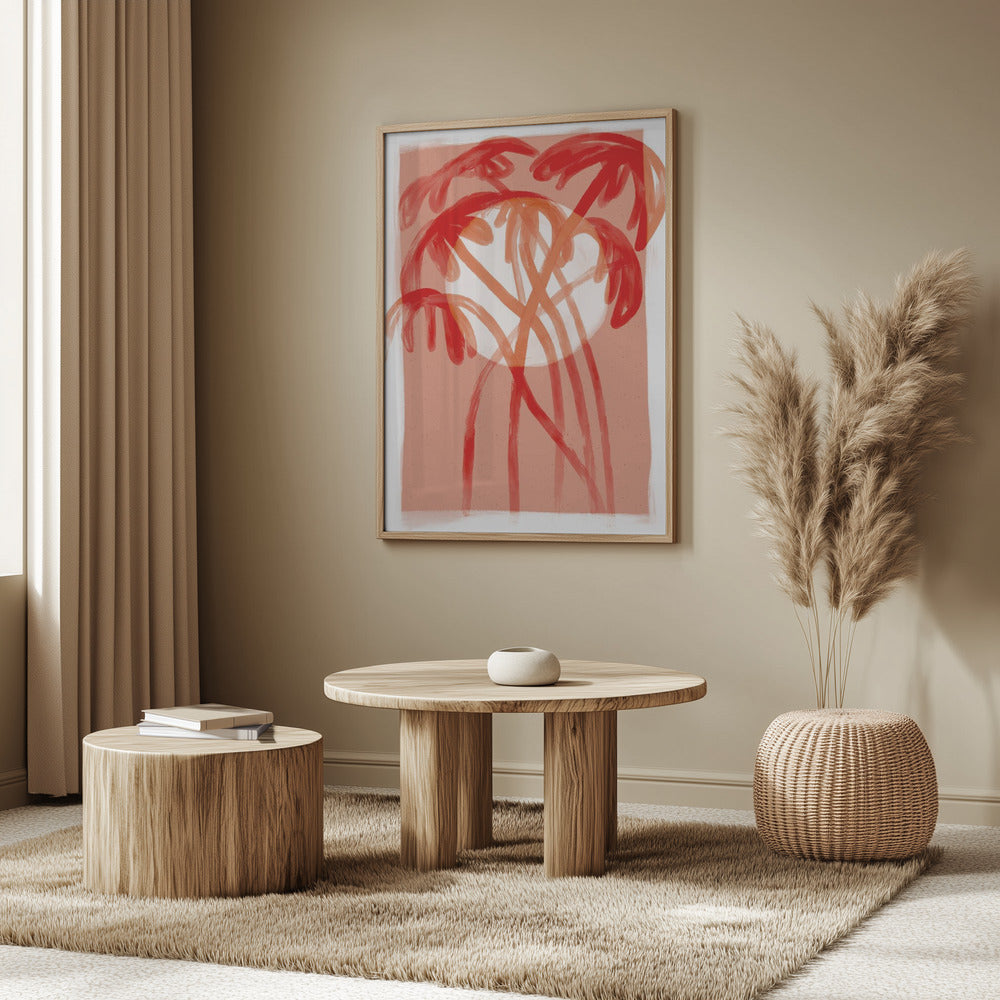 Crimson Palms | Poster