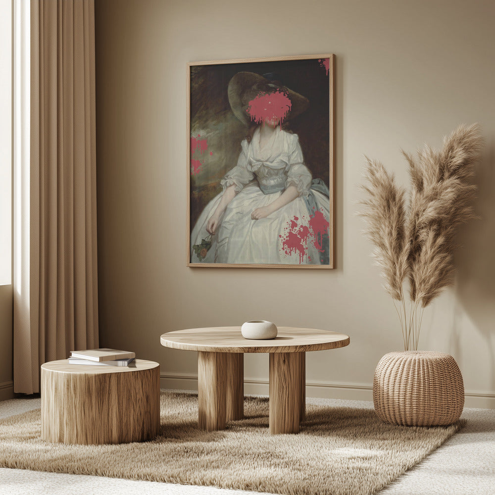 Renaissance Red Splash - Altered Art | Poster