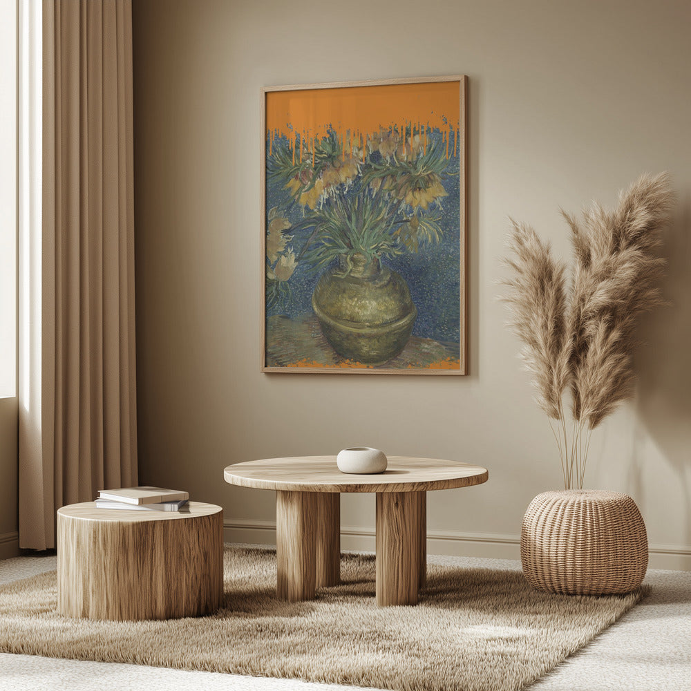 Kollage av solrosor och stänket Van Gogh | Poster