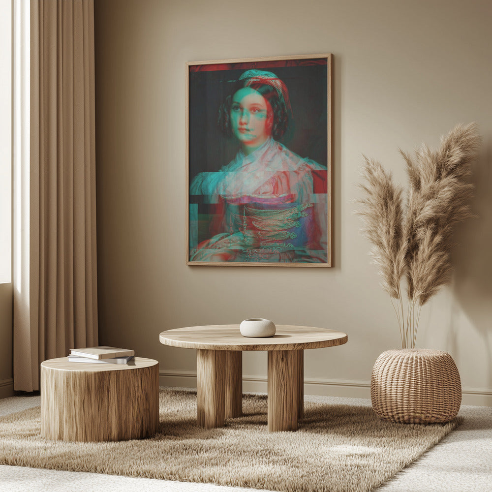 Glitched Portrait of Woman | Poster