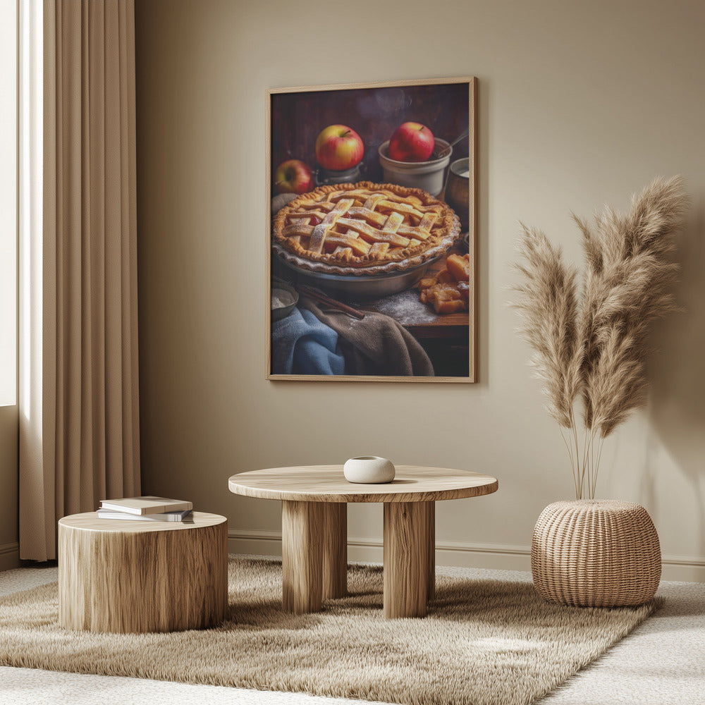 Apple Pie Cake food photography | Poster