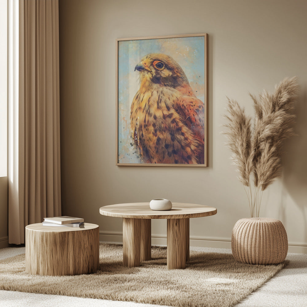 Tier Turmfalke Aquarell Tierkunst | Poster