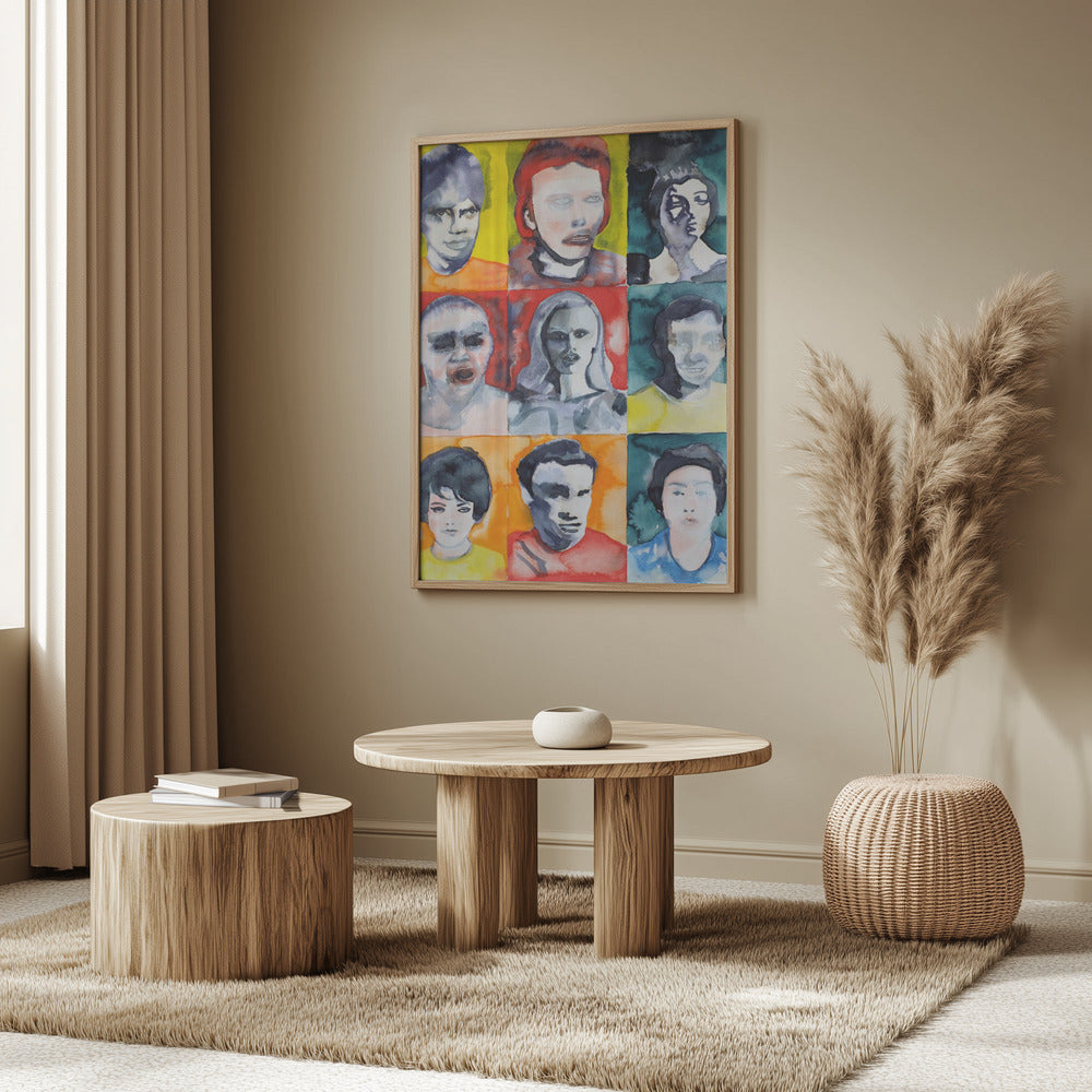 Headshot Grid No. 2 | Poster