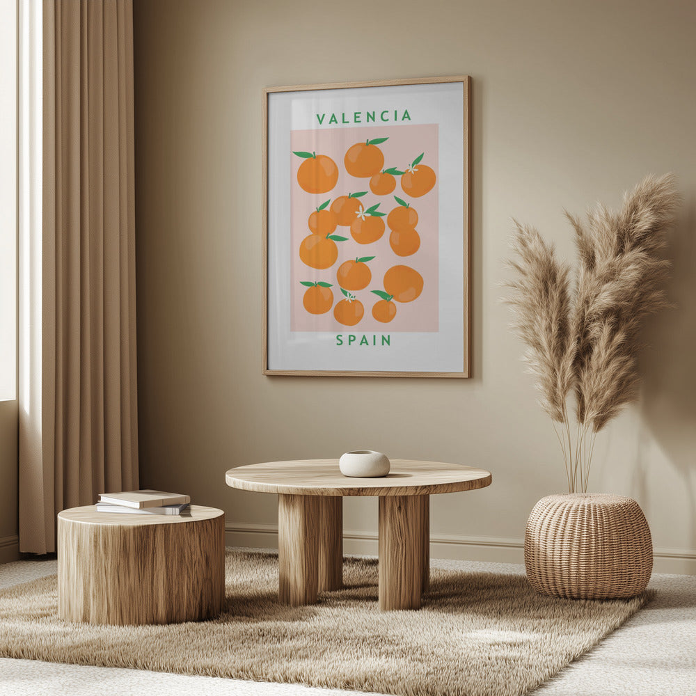 Flower Market Oranges | Poster