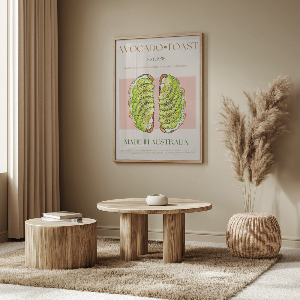 Rostad bröd med avokado | Poster