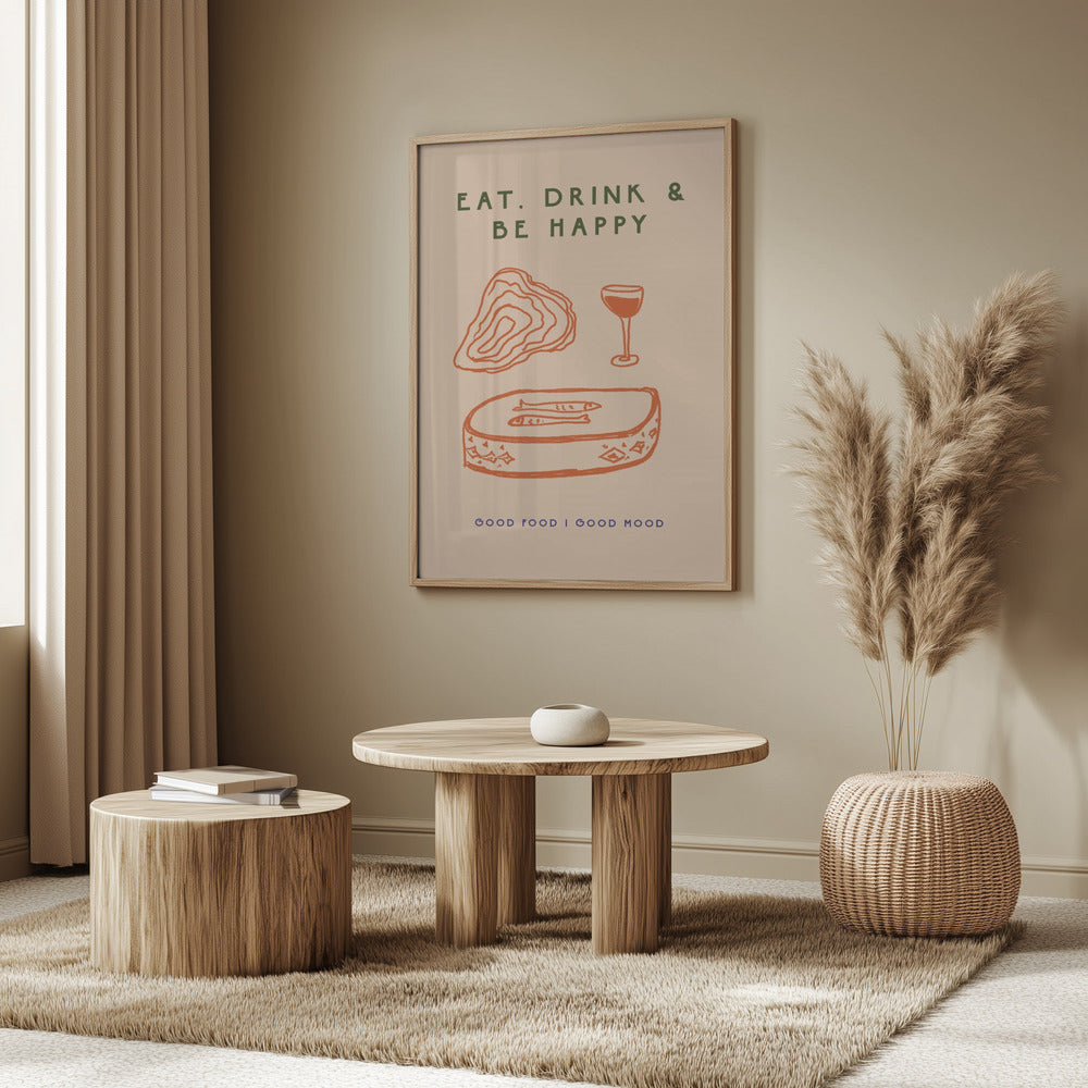 Essentrinkenglücklich sein | Poster
