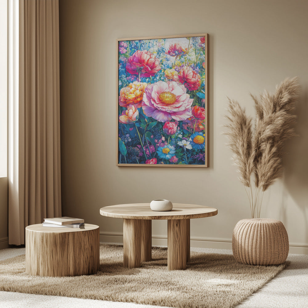 Wildflower Meadow Evergreen Flowers | Poster