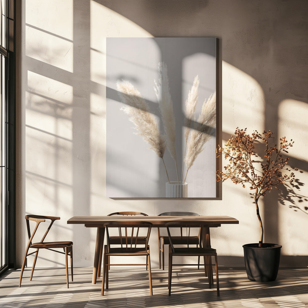 Pampas Grass Grey 05 | Canvas