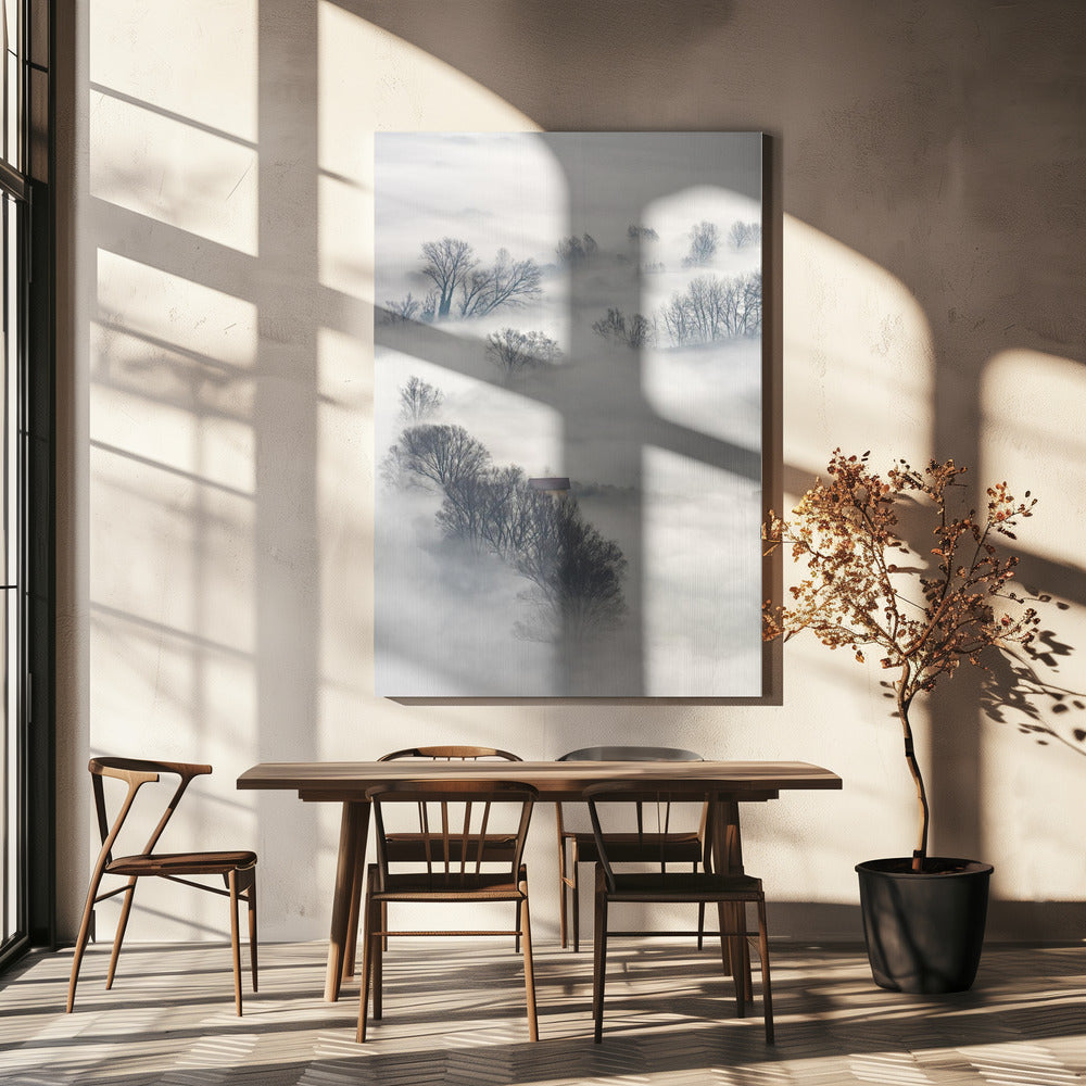 Arbres dans le brouillard | Toile