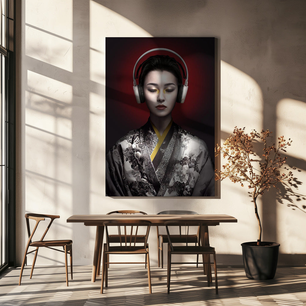 Sinfonía de geishas | Impresiones en Lienzo