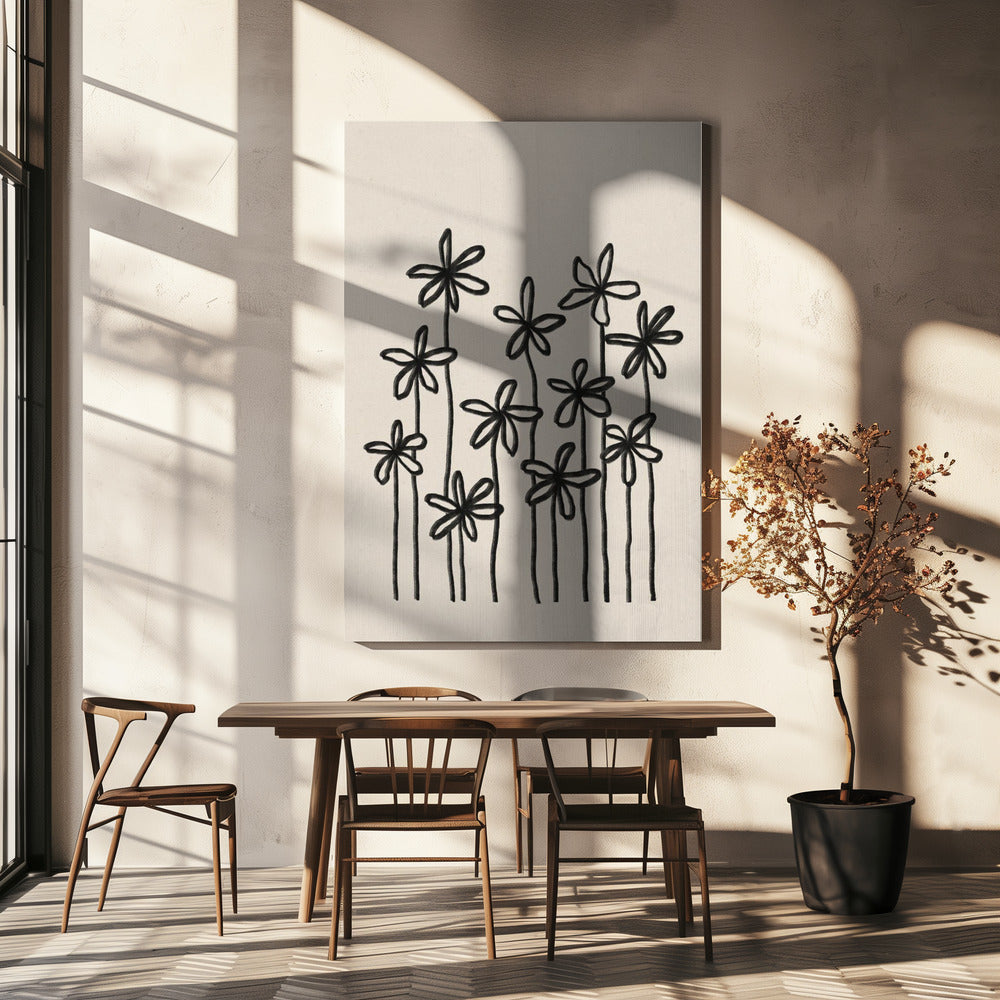 Ein Blumenfeld | Leinwand-Bilder