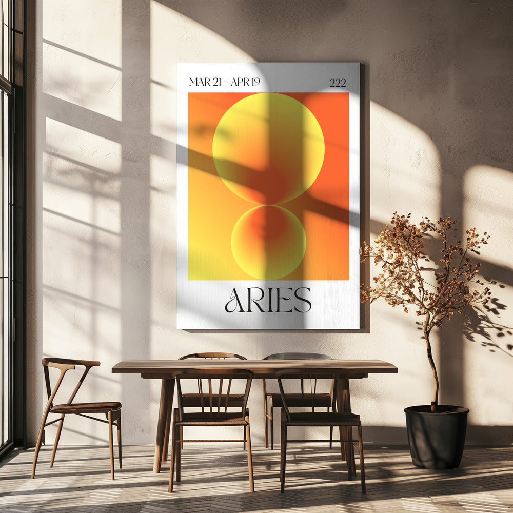Cercles dégradés aux teintes orange | Tableaux sur Toile