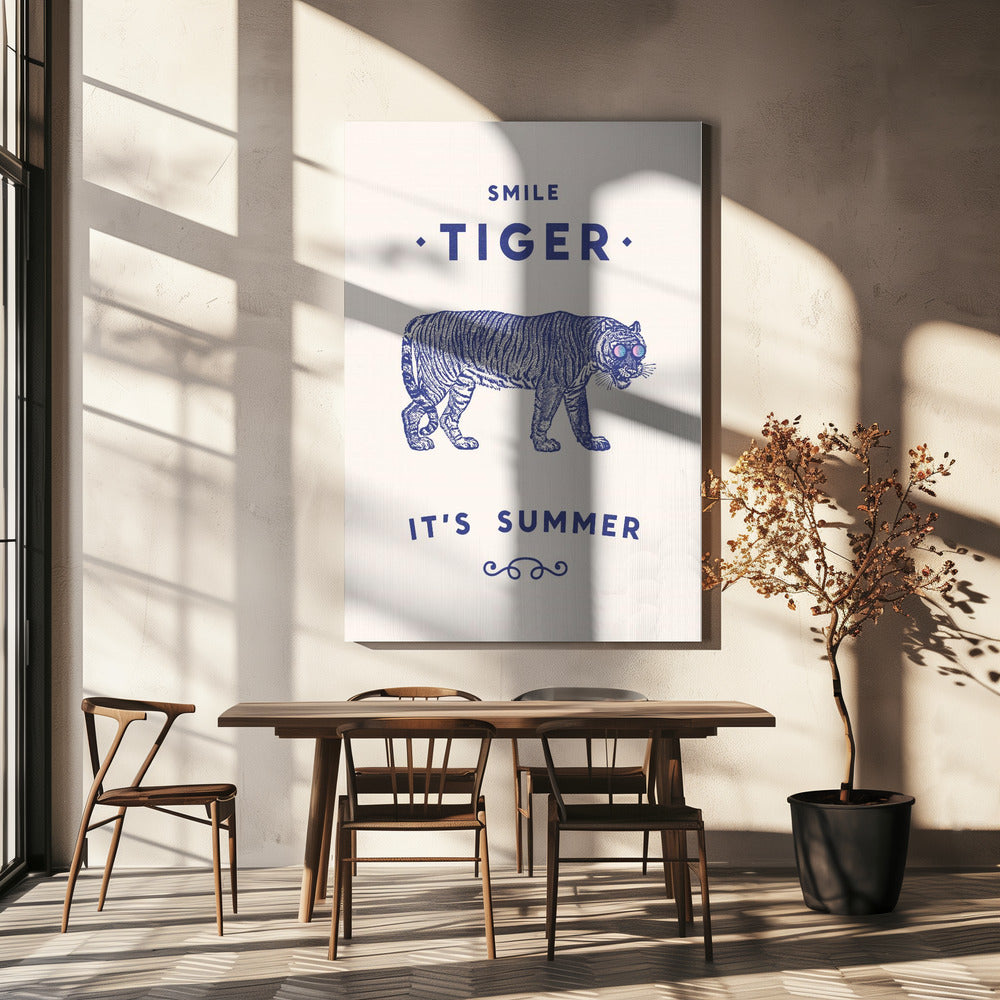 Lächelnder Tiger | Leinwand-Bilder