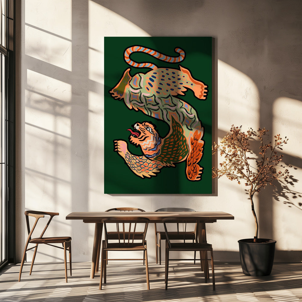 Asiantiger Green | Canvas