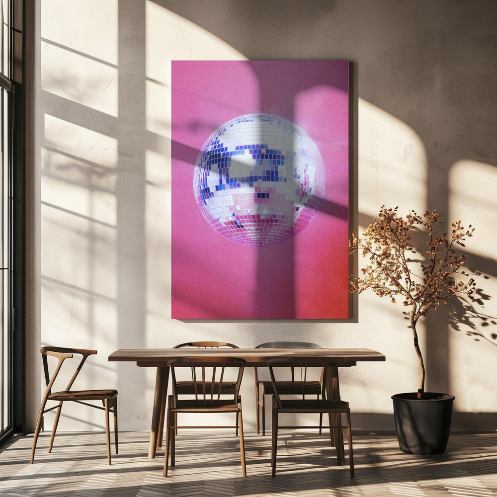 Roze discobal | Canvasprints