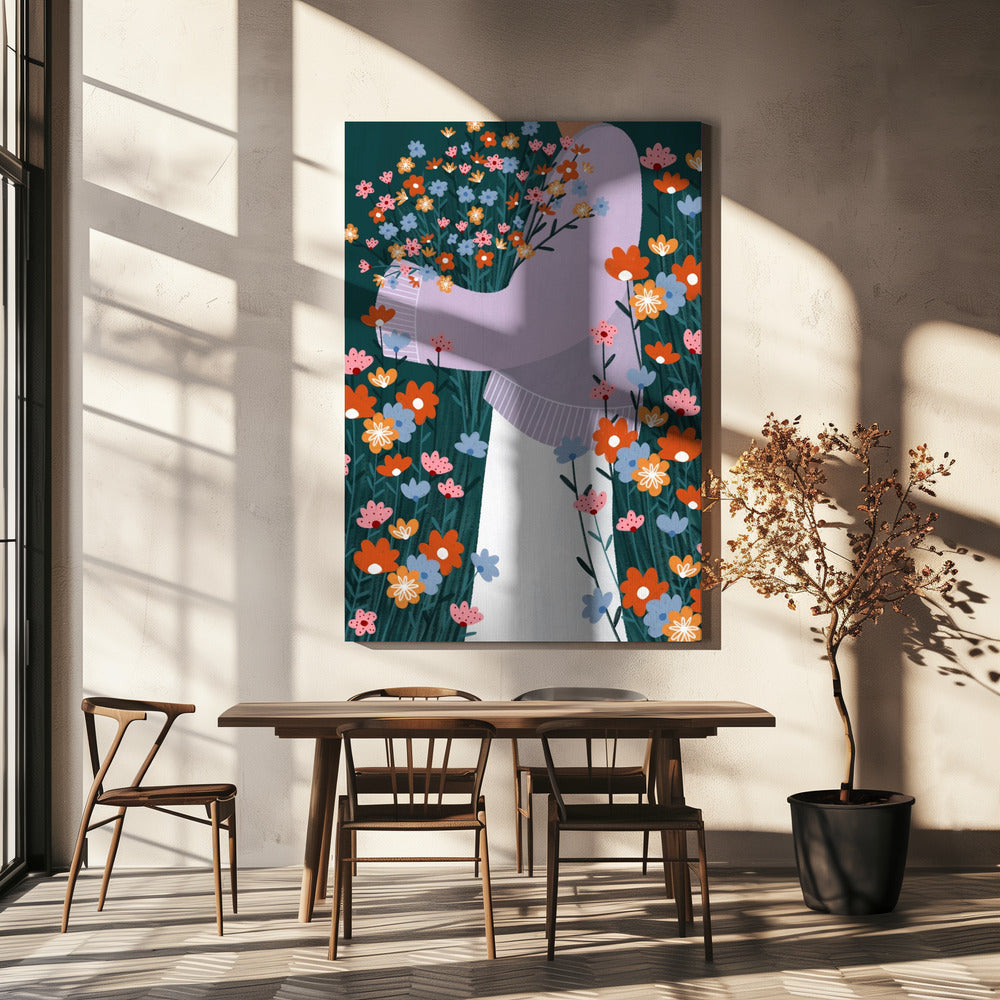 Jardin de fleurs sauvages | Tableaux sur Toile