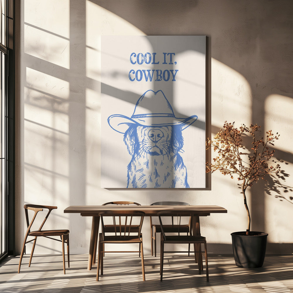 Cool it Cowboy Blue | Tableaux sur Toile