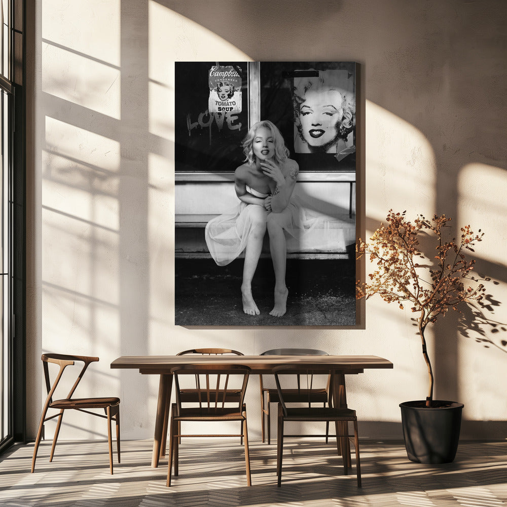 Nouvelle Marilyn BW | Tableaux sur Toile