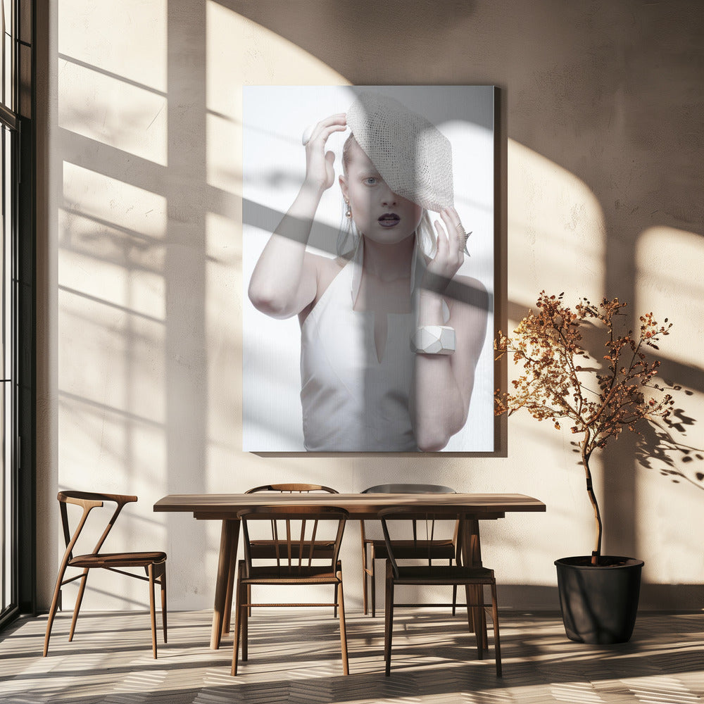 In de witte kamer | Canvasprints