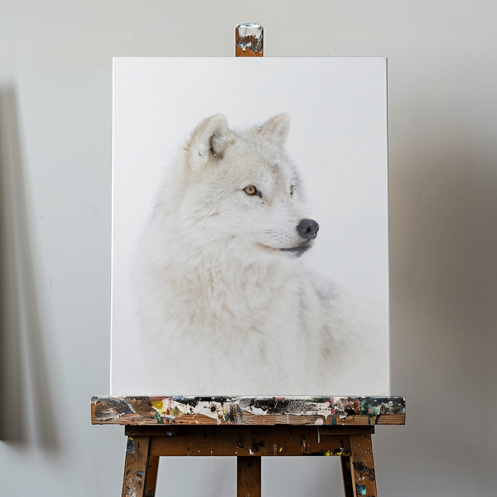Porträtt av en arktisk varg | Canvas