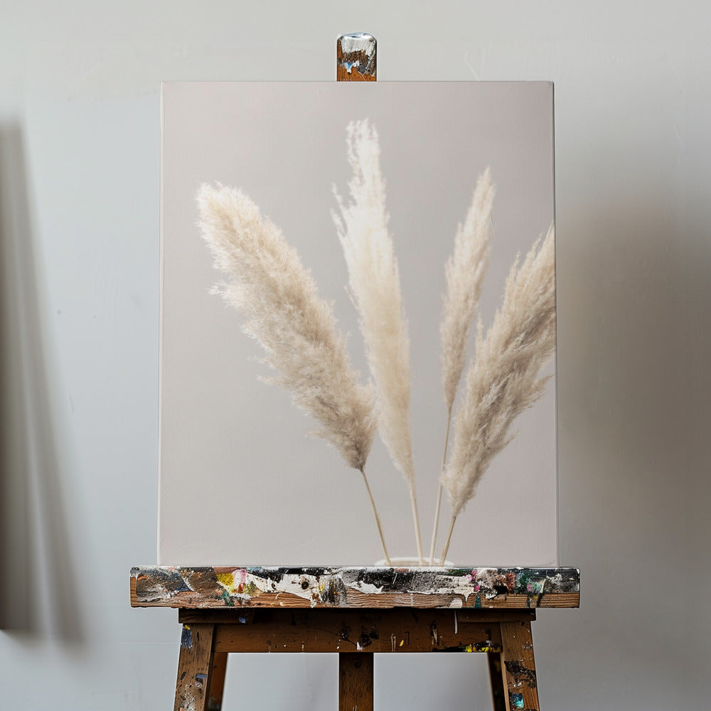 Pampas Grass Grey 05 | Canvas