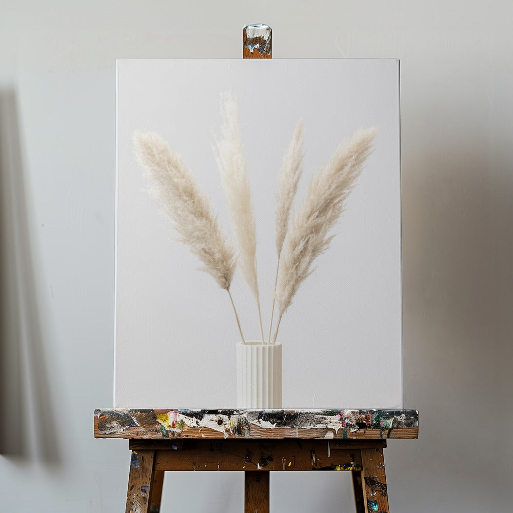 Pampas Grass Grey 09 | Canvas