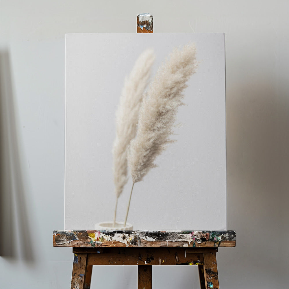 Pampas Grass Grey 11 | Canvas