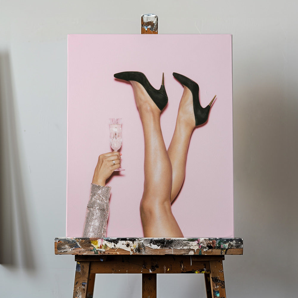 Na zdrowie Disco Heels | Wydruki na łótnie