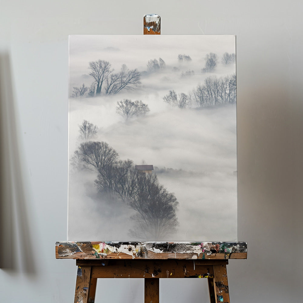 Arbres dans le brouillard | Toile