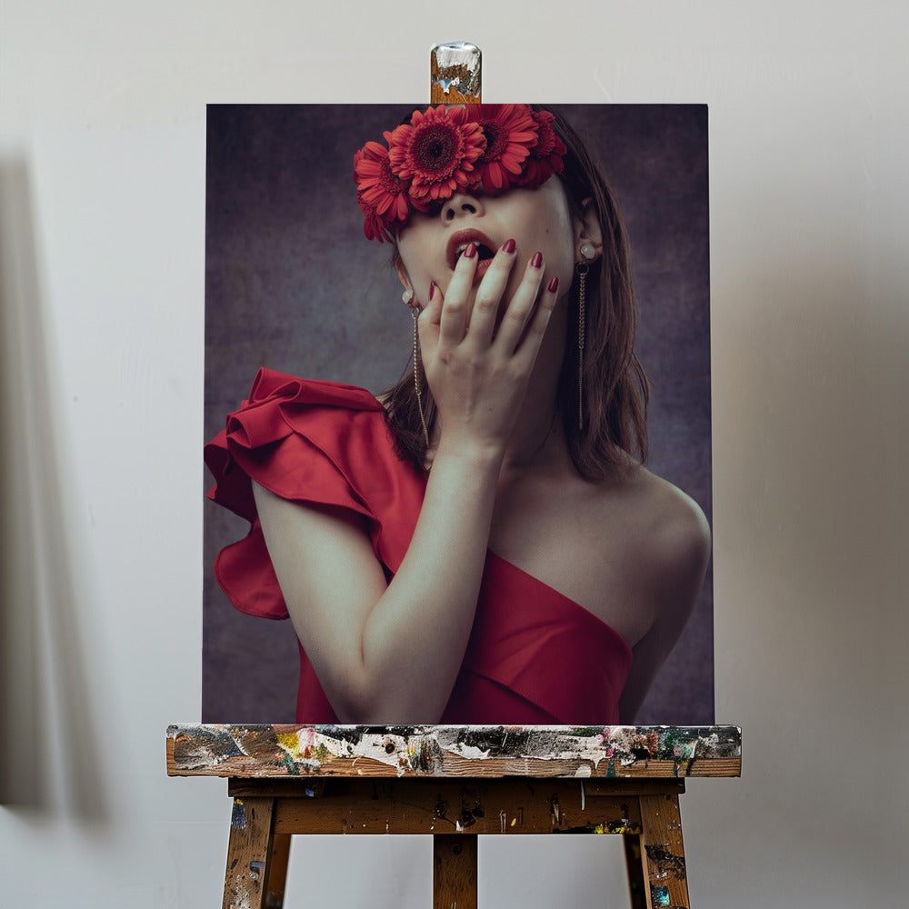 Gerberaflicka | Canvas