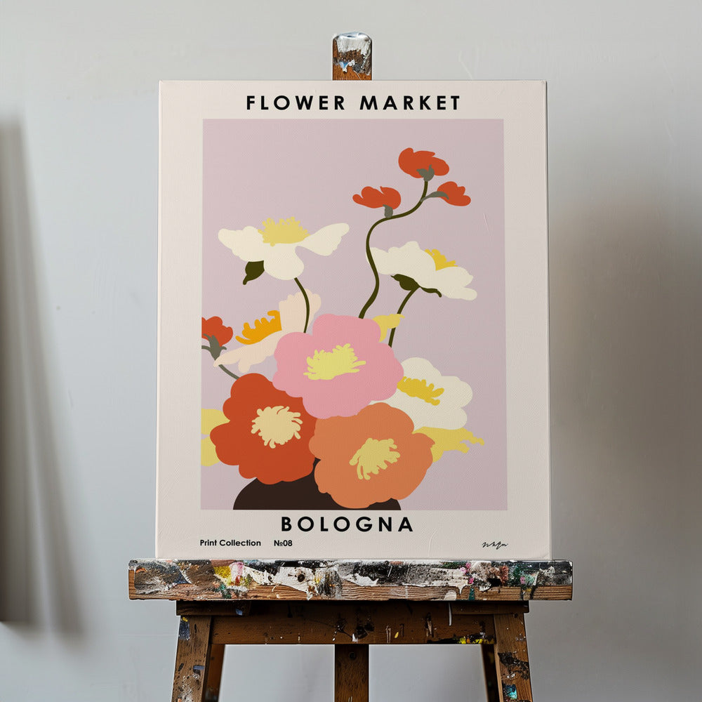 Mercado de las Flores. Bolonia | Impresiones en Lienzo
