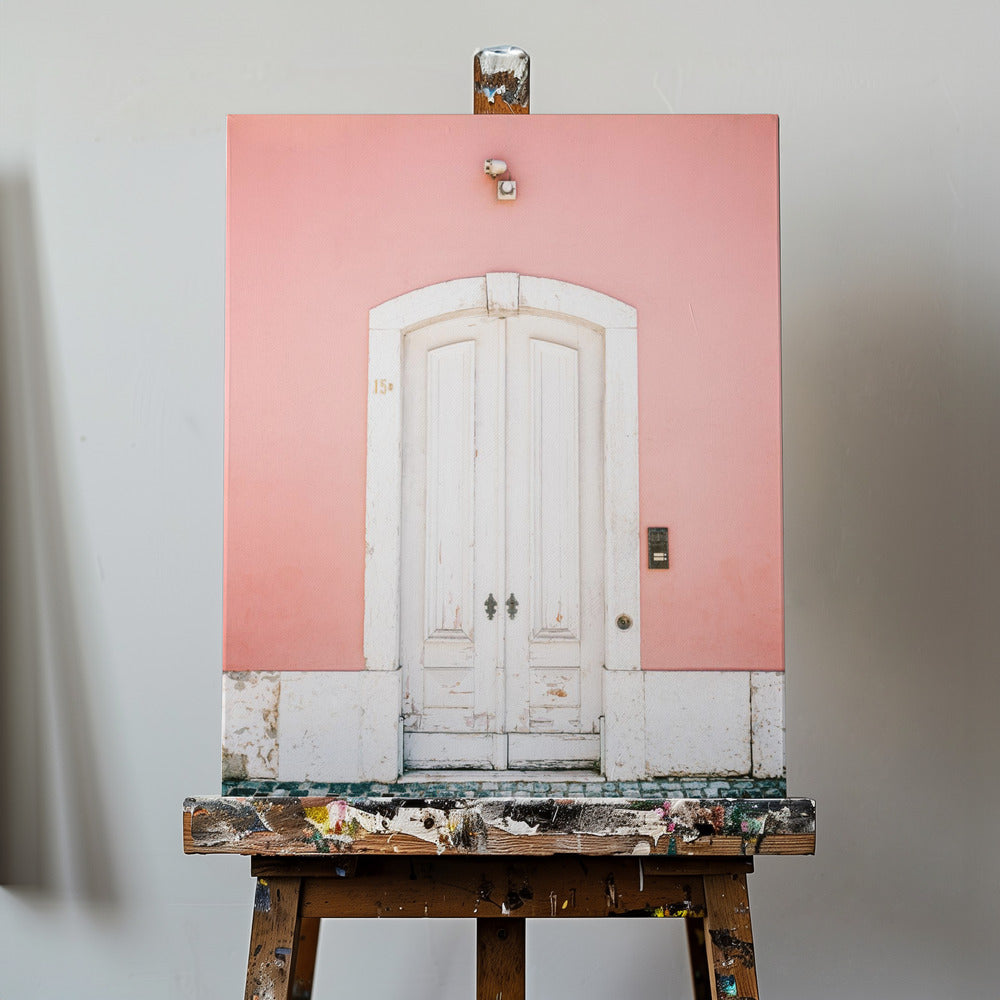 The white door Lisbon | Canvas