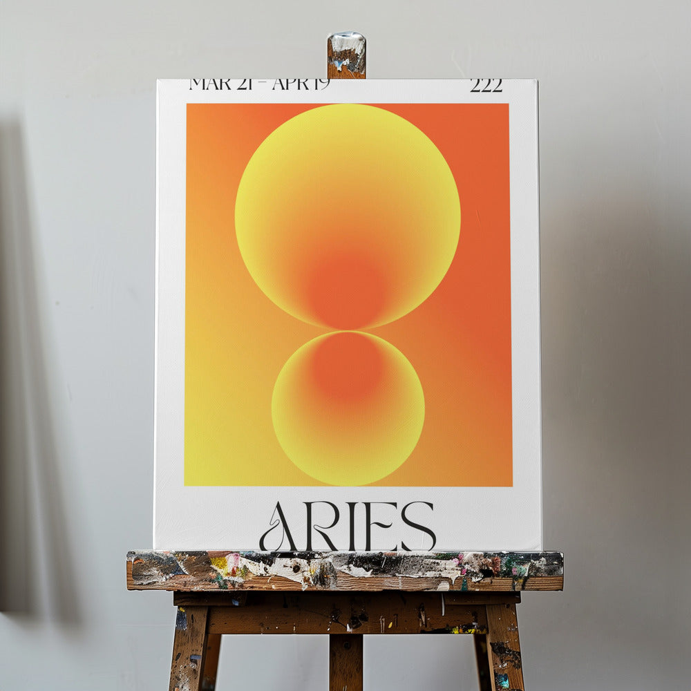 Cercles dégradés aux teintes orange | Tableaux sur Toile