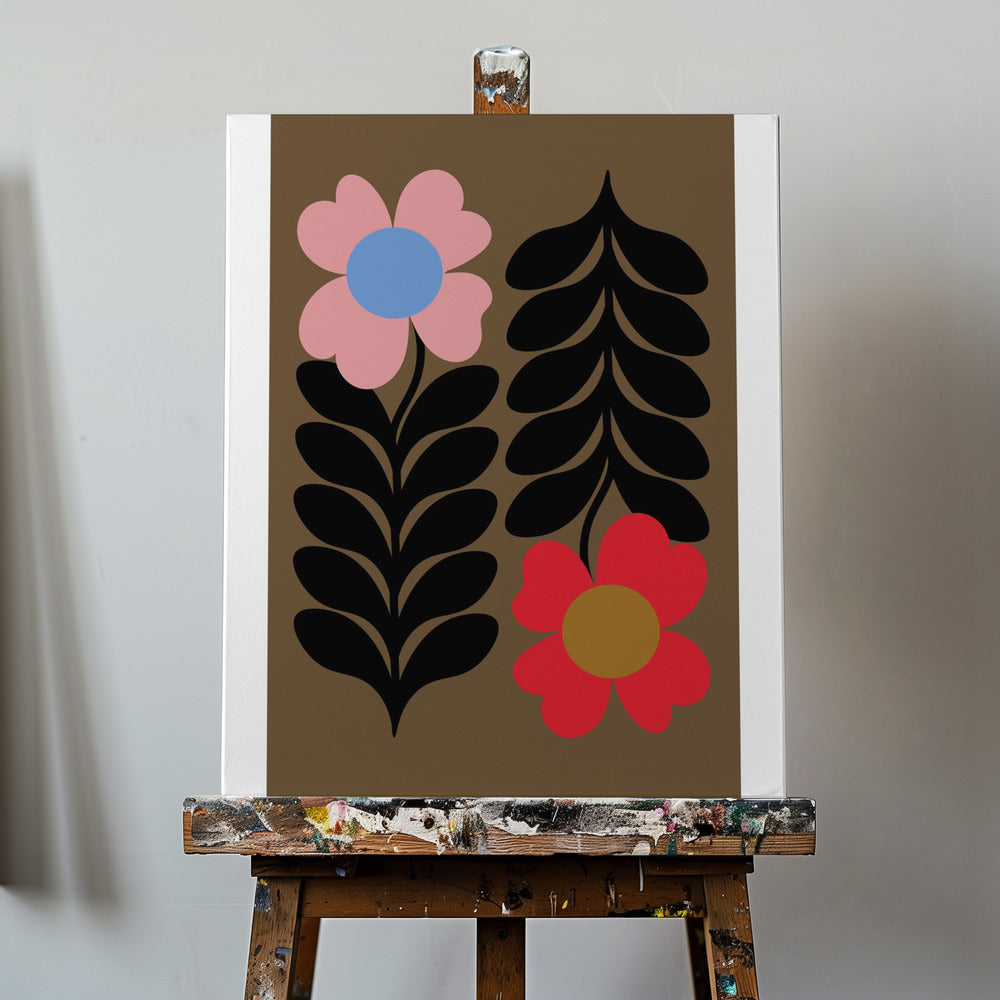Flowers Gold | Canvas