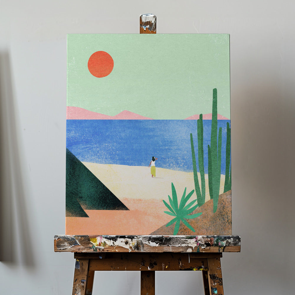 Strandflicka ii | Canvas