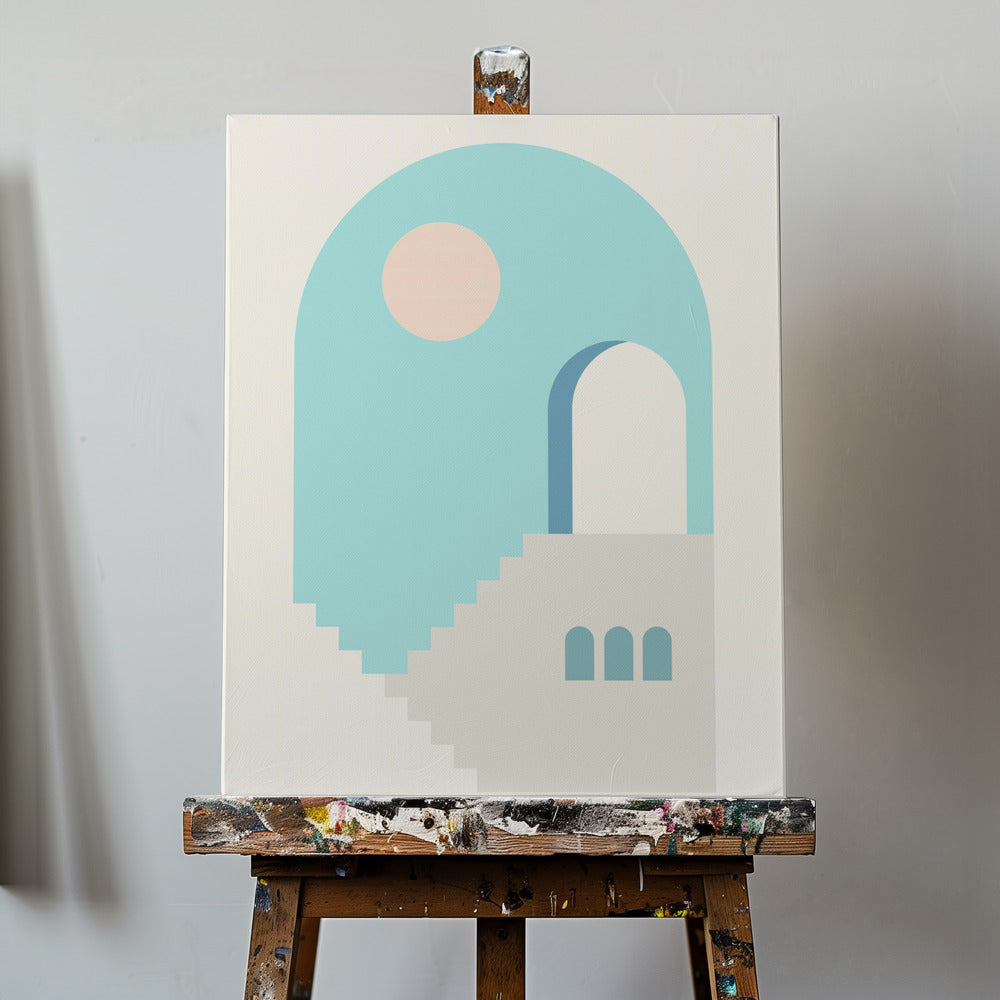 Minimale architectuur #1 | Canvasprints