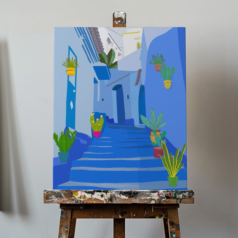 Ciudad azul | Impresiones en Lienzo