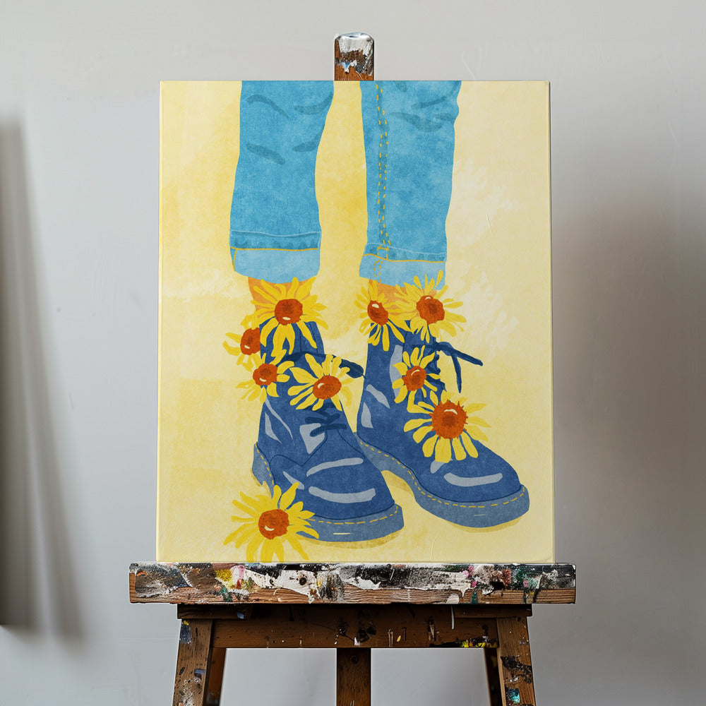 Promenade des tournesols | Tableaux sur Toile