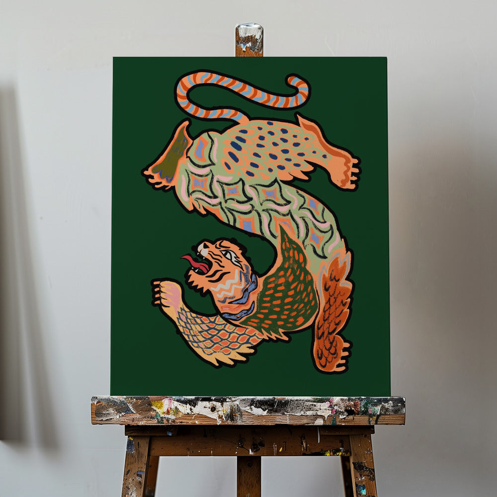 Asiantiger Green | Canvas