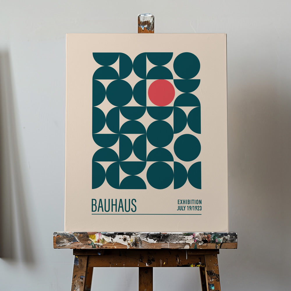 Bauhaus Blå Sfärer | Canvas