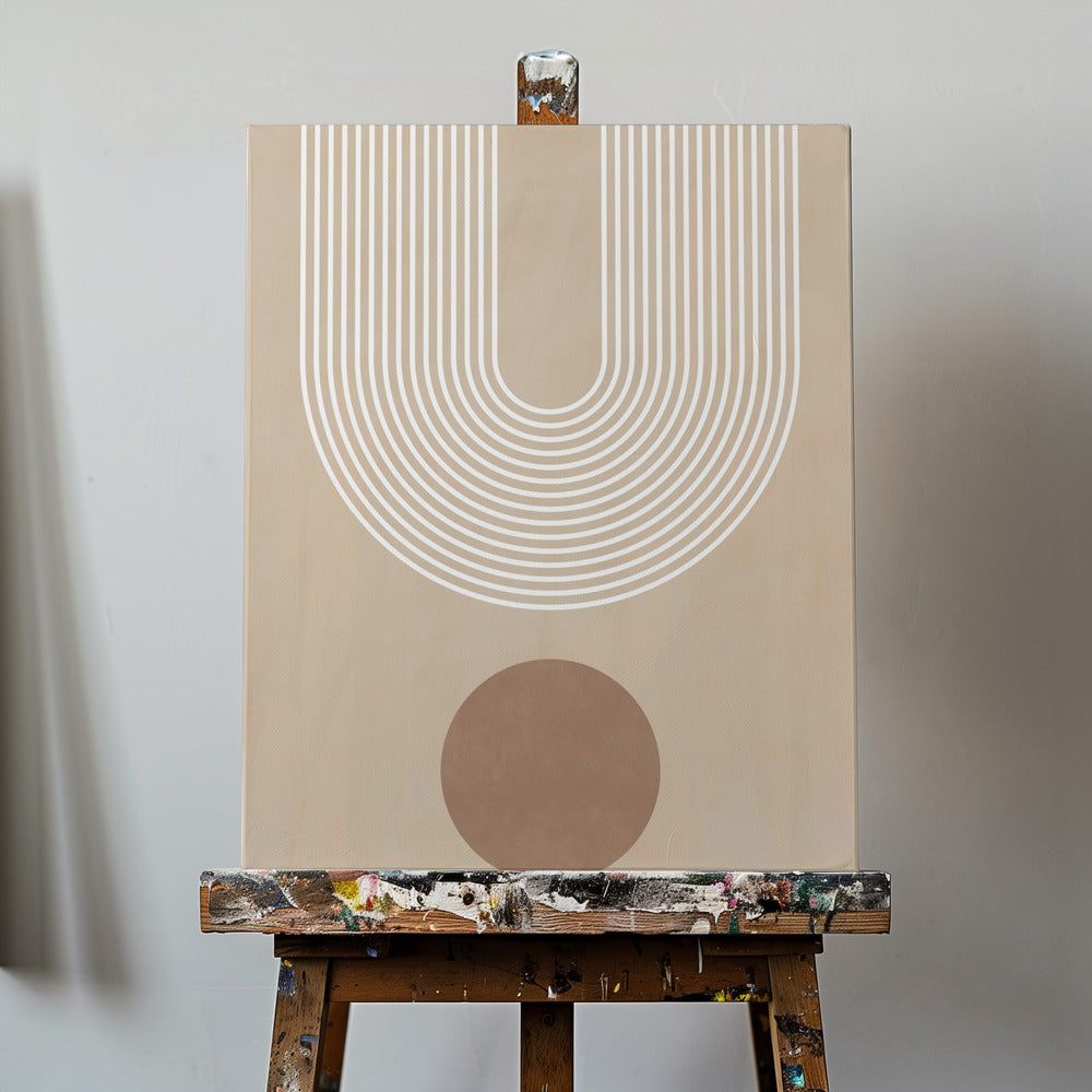 Beige Arc Poster | Canvas