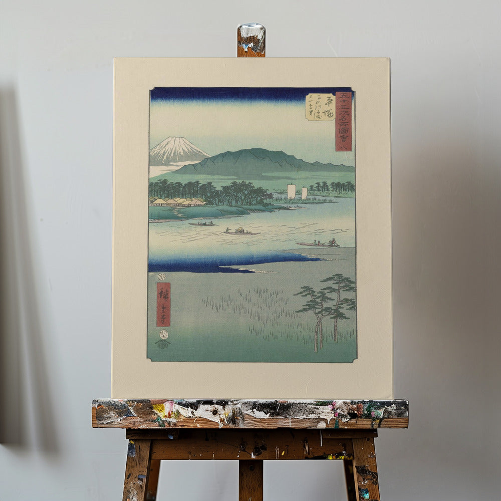 River Highway ved Utagawa Hiroshige | Lærredsbilleder