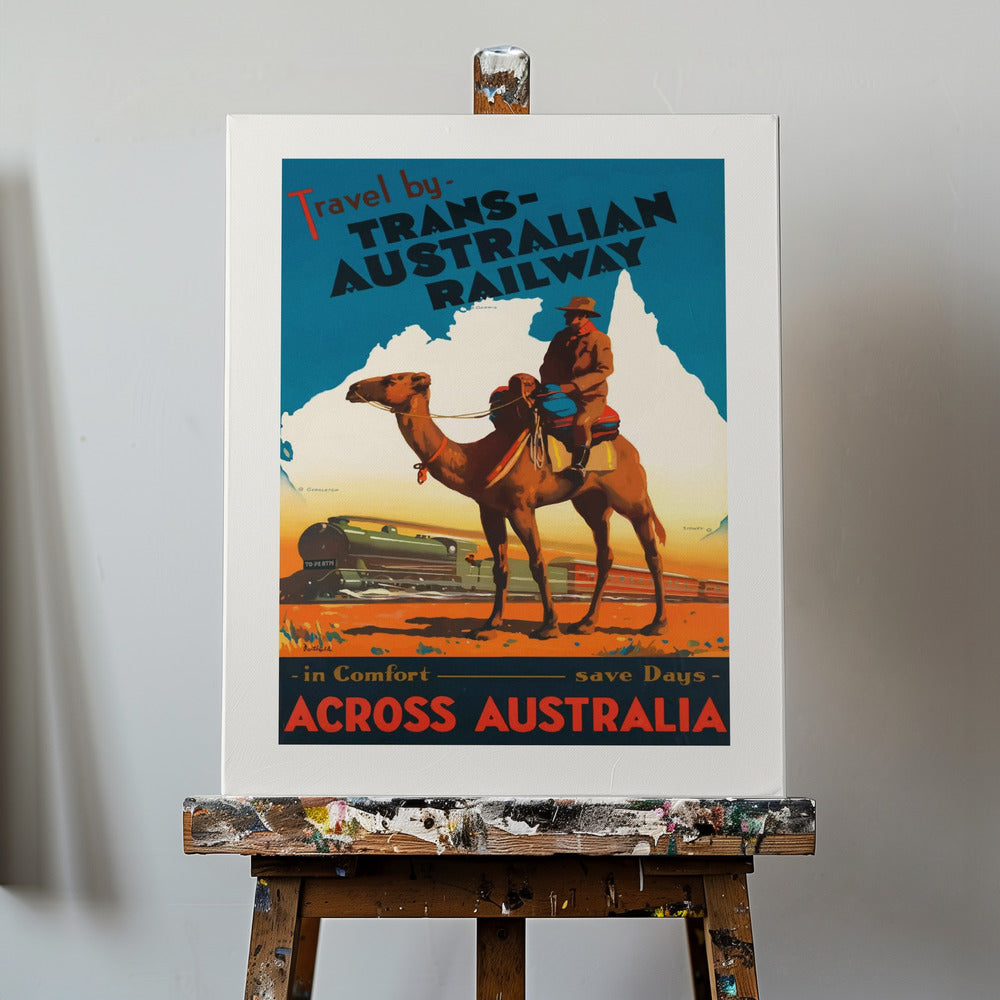 Trans-australsk jernbane Plakater - Kunsttryk | Lærredsbilleder