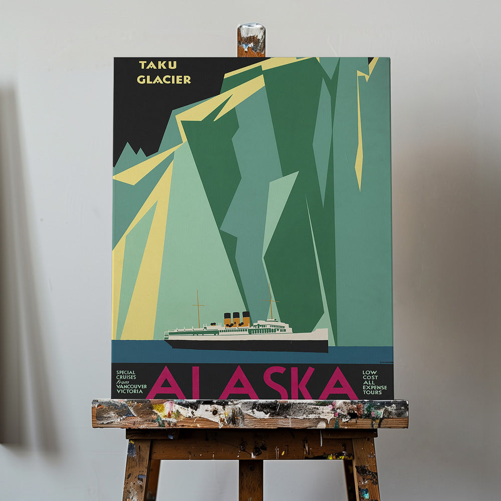 Alaska vía Canadian Pacific. Glaciar Taku - Sin fronteras | Impresiones en Lienzo